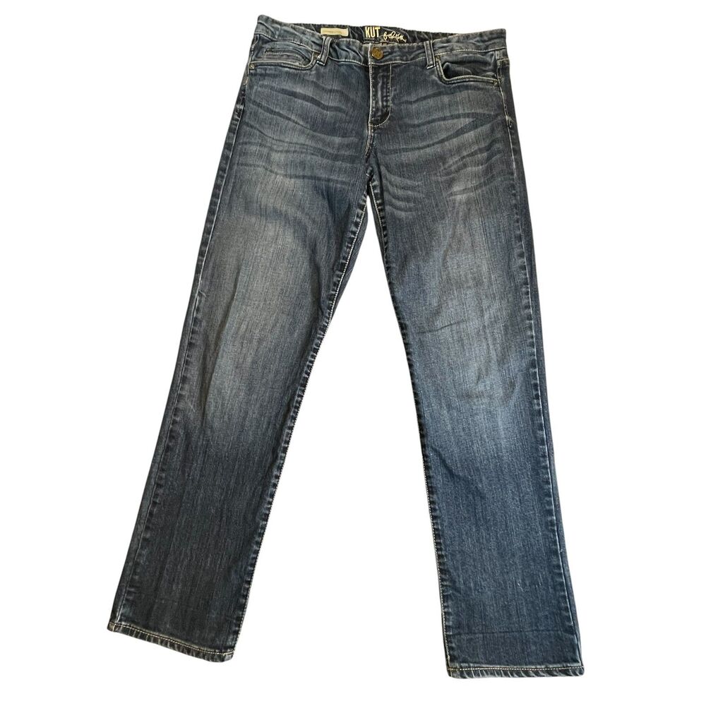 KUT from the Kloth Catherine Boyfriend Jeans Women Size 12 Straight Leg